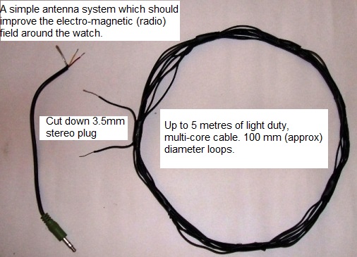 Wire loop and cut-down 3mm stereo plug